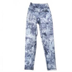 Gymshark Athletic Small Tights Workout Athleisure Gym Yoga Blue White High Waist